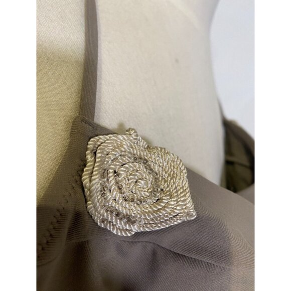 KENZO Tan Nude Two Piece Bikini Set Top Sz 34C + Bottom Sz 12 Bathing Suit - Picture 6 of 16